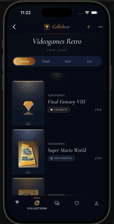 Community tab with featured collections